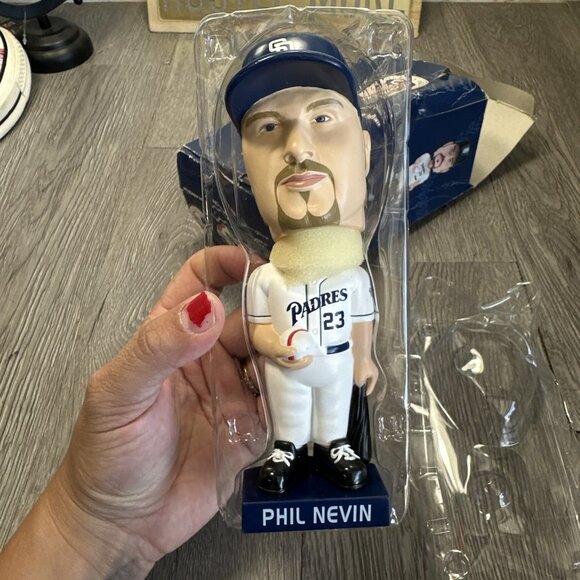 Padres MLB San Diego Baseball PHIL NEVIN Bobblehead #23 Collector Series 2002 - Picture 4 of 5